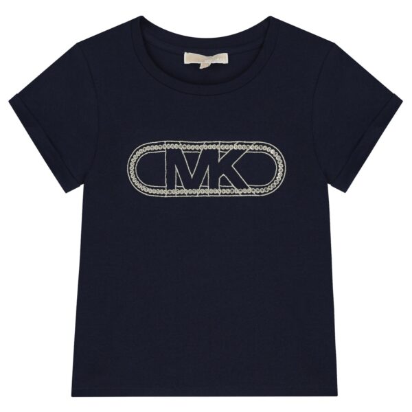 MICHAEL KORS Navy Blue Logo T-Shirt