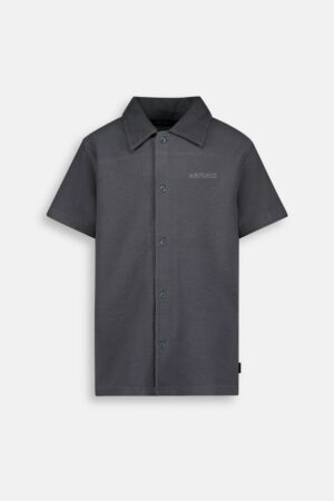 AIRFORCE WOVEN  SHORT SLEEVE SHIRT Pewter