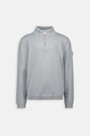 AIRFORCE KNITWEAR QUATER ZIP Limestone