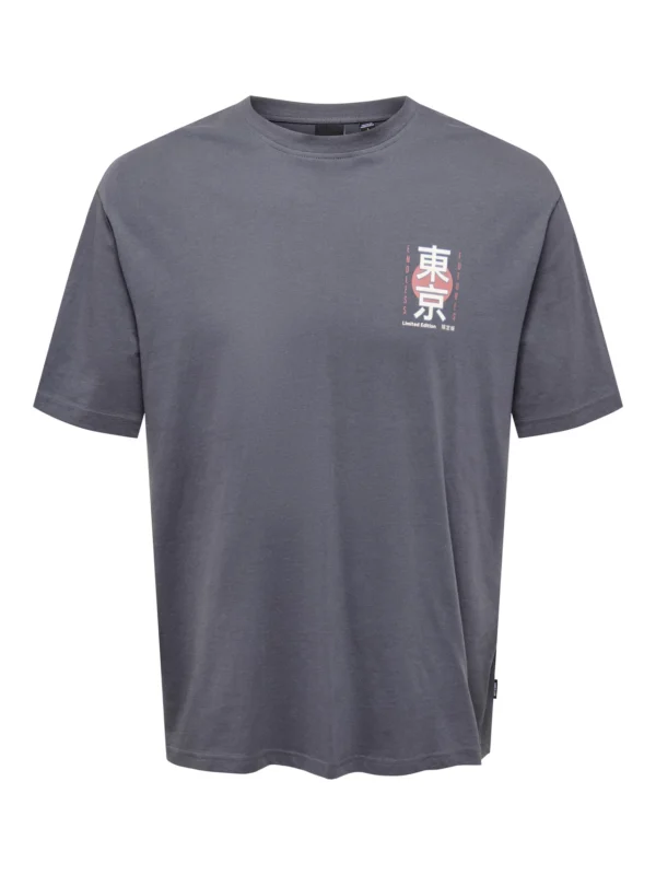 Only OSJKEANE  T-shirts Grey - Image 2