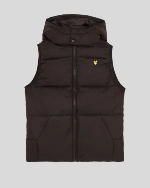 Lyle & Scott  Ripstop gewatteerd gilet Black