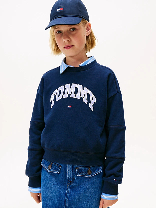Tommy Hilfiger Logo Sweatshirt dark blue