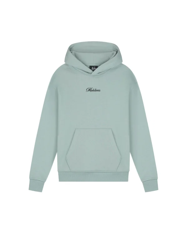Malelions Studio Hoodie Aqua