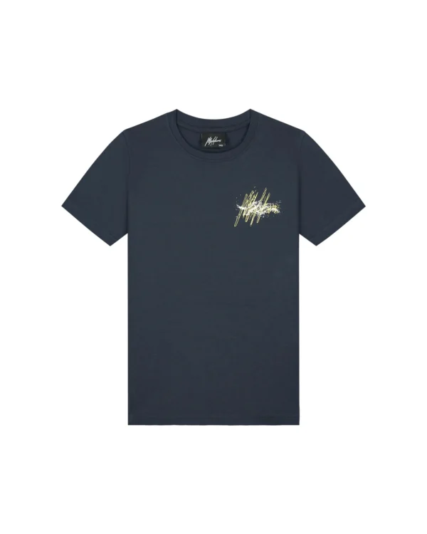 Malelions Splash T-Shirt Navy