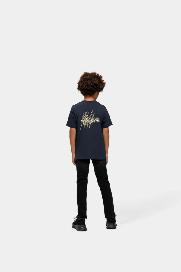 Malelions Splash T-Shirt Navy - Image 2