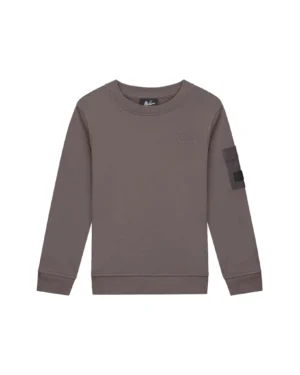 Malelions Pocket Sweater Grey Brown