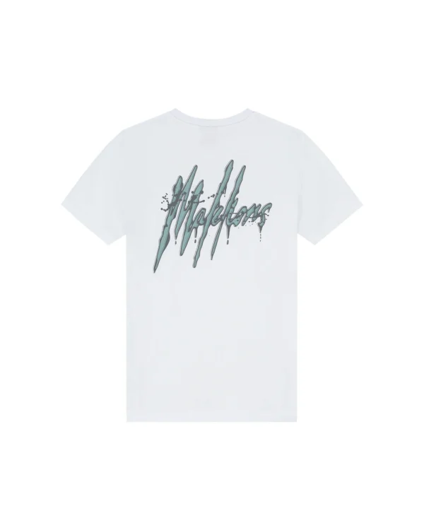 Malelions Signature Drip T-Shirt White - Image 2