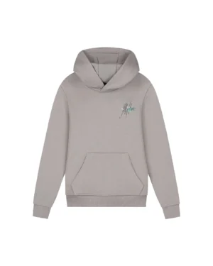 Malelions Splash Hoodie Grey Brown