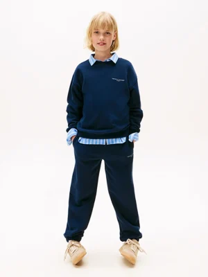 Tommy Hilfiger Set van fleece jogger en sweatshirt Navy