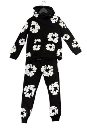 Flower Tracksuit Black