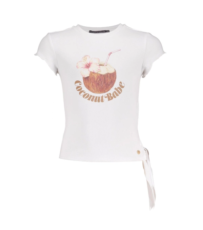 Frankie & Liberty Vraxia Knot T-shirt Milky White