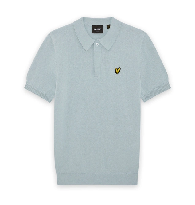 Lyle & Scott Knitted Polo Blue