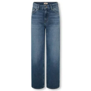 Only KOGELLA Mid waist Straight fit Jeans Dark Blue Denim