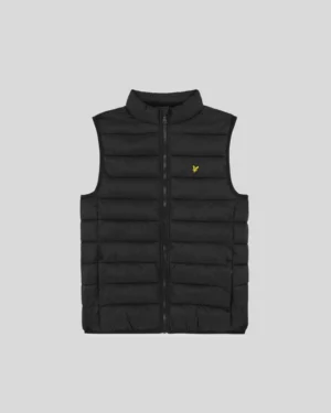 Lyle & Scott Lichtgewicht gewatteerd gilet Black