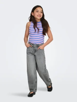 Only KOGGianna Straight fit Jeans Medium Grey Denim