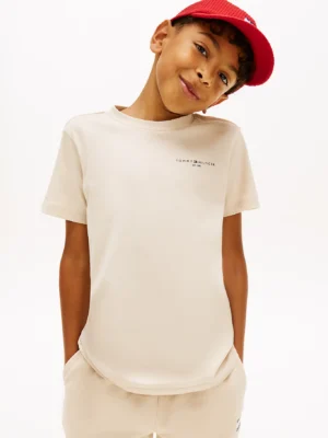 Tommy Hilfiger Logo T-shirt Beige
