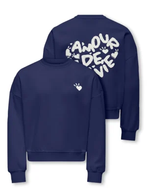 Only Kogtammie Sweatshirt Amour Blue