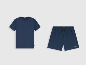 Ballin Set T-Shirt & Swim Shorts Navy