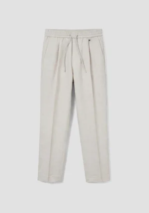 Antony Morato REGULAR FIT TROUSERS IN MIXED LINEN AND VISCOSE