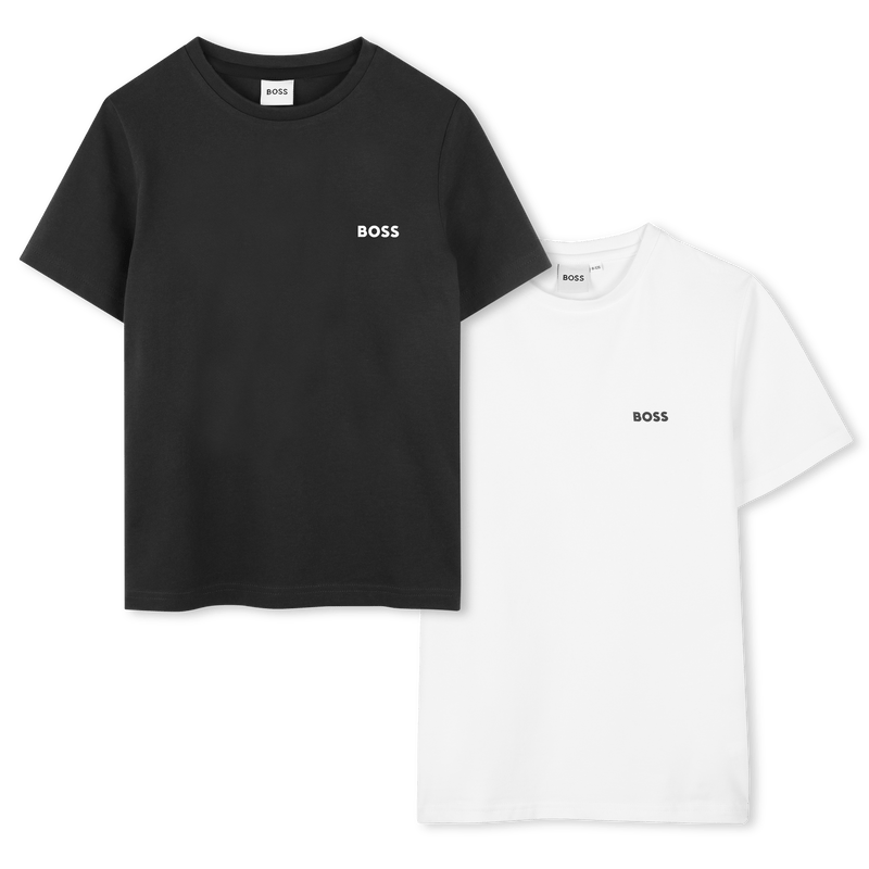 BOSS Set van 2 T-shirts ZWART WIT