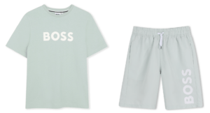BOSS Set T-shirt en zwemshort Sprout Gree