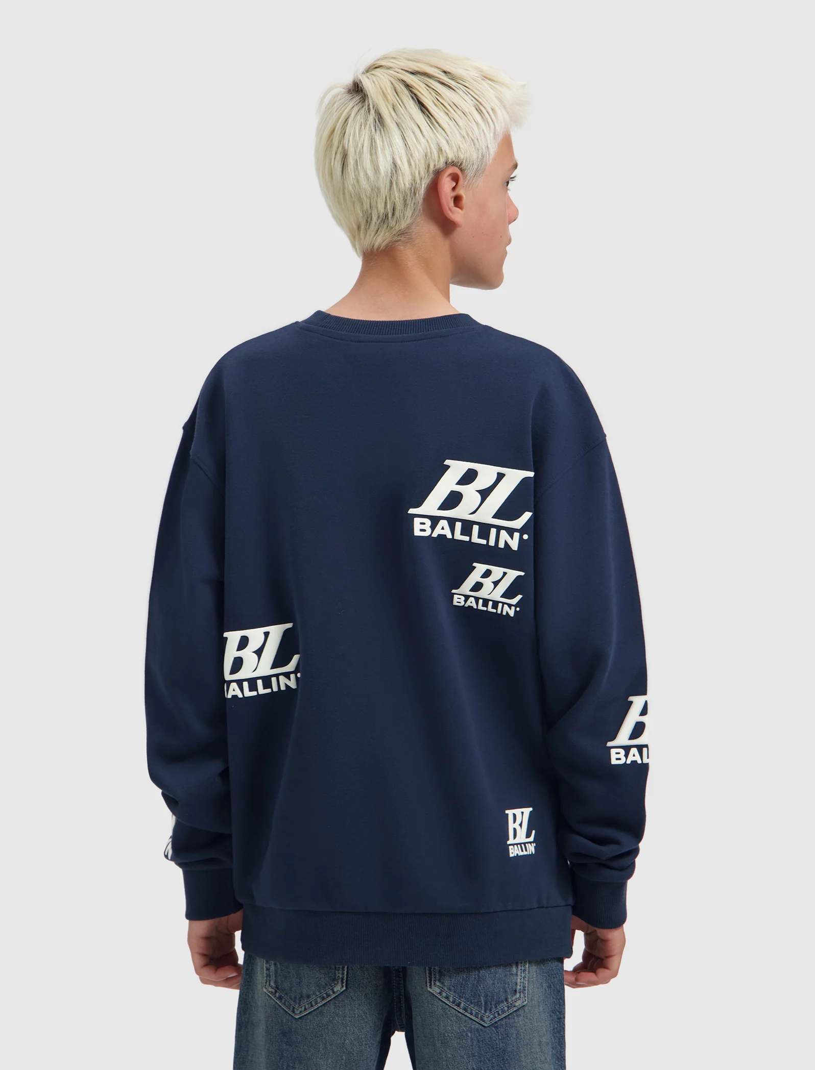 Ballin Multi-Monogram Crewneck Navy - Afbeelding 2