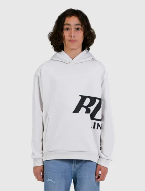 Ballin Semi-Hidden Monogram Hoodie Ecru