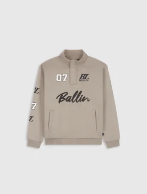 Ballin Halfzip Sweatshirt Taupe