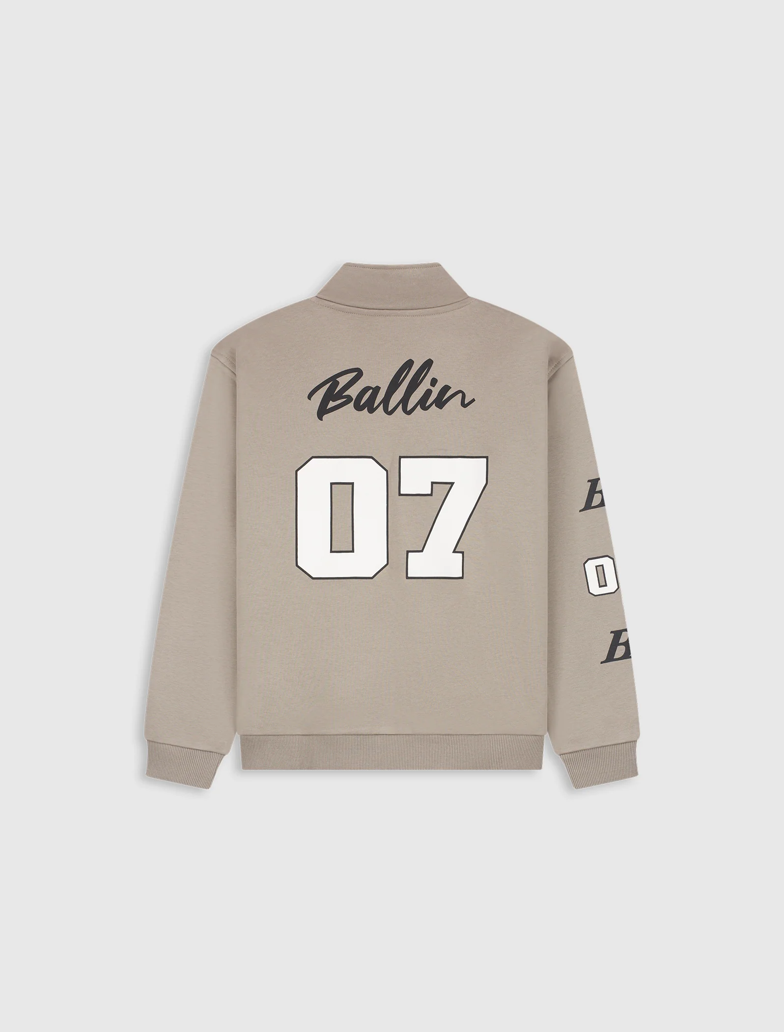 Ballin Halfzip Sweatshirt Taupe - Afbeelding 2