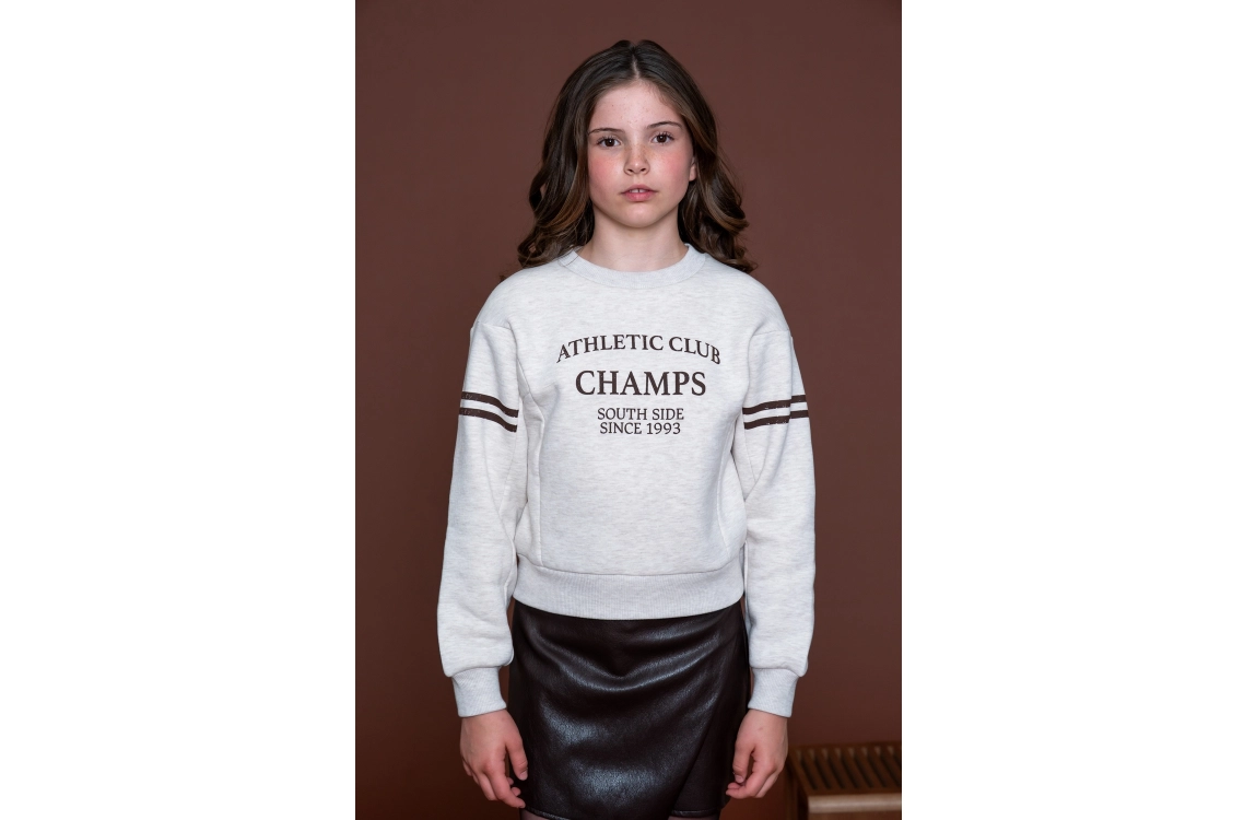 Geisha Sweater Beige Melange/Brown