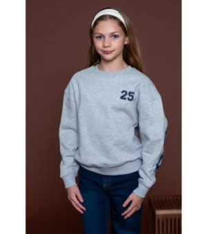 Geisha Sweater Gey Melange / Navy