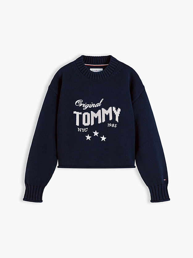 Tommy Hilfiger Relaxed fit trui Dark Blue - Afbeelding 2