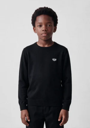 Antony Morato Black regular fit crewneck sweater