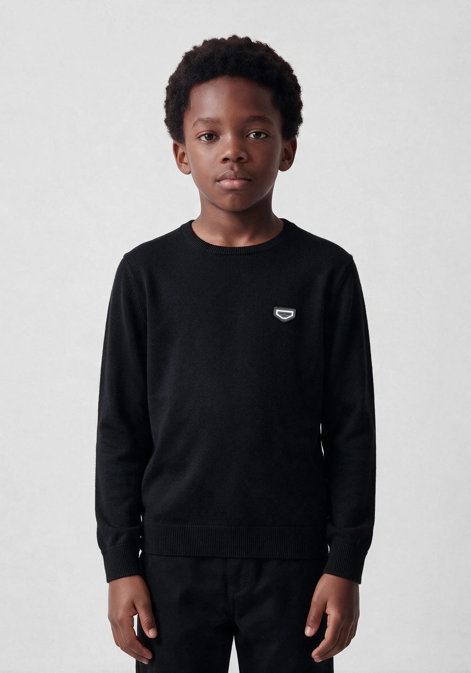 Antony Morato Black regular fit crewneck sweater