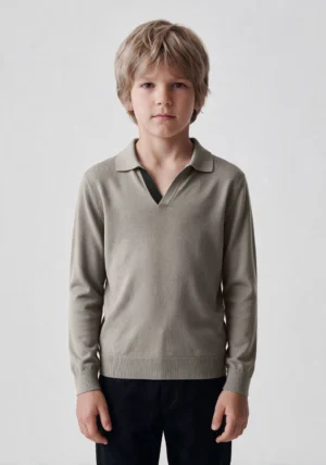 Antony Morato regular fit shortsleeve button less knit polo