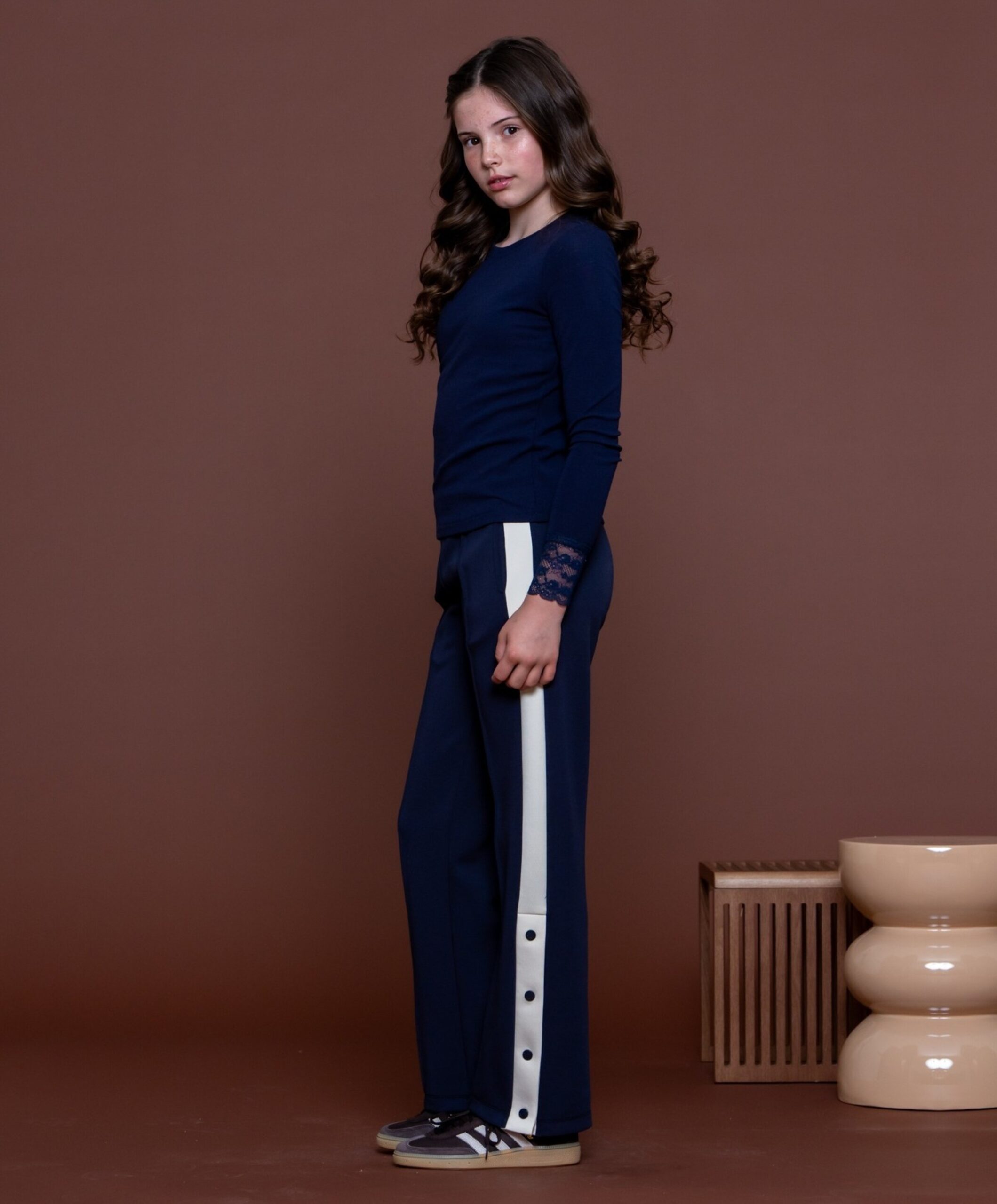 Geisha Trackpants buttons Navy