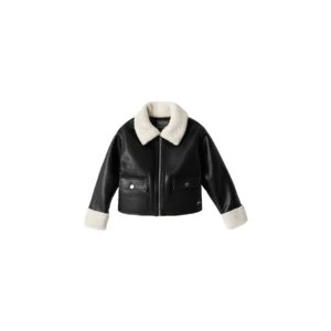 Guess PU Leder en Sherpa jas