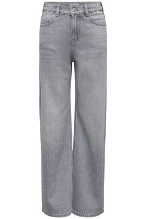 Only KOGCOBAIN wide leg jeans met strass