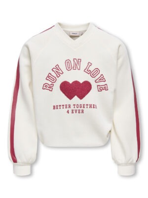 Only Sweatshirt KOGCOLETTA White