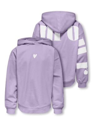 Only Hoody Sweatshirt Kogheart Lila