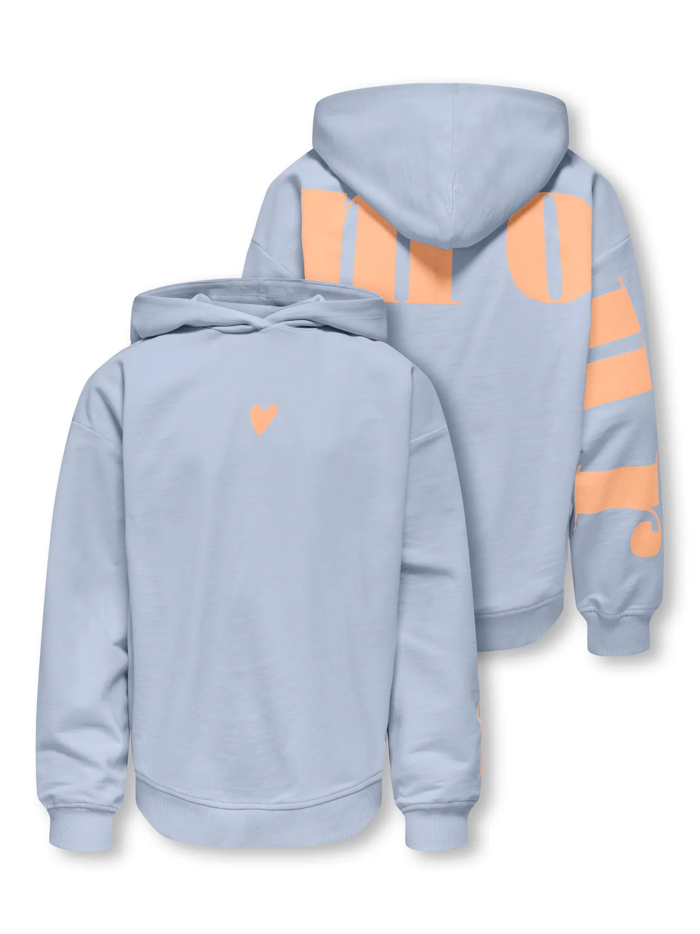 Only Hoody Sweatshirt Kogheart Blue