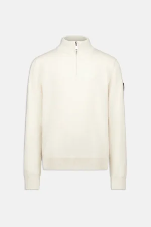 AIRFORCE KNITWEAR QUARTER ZIP Moonbeam