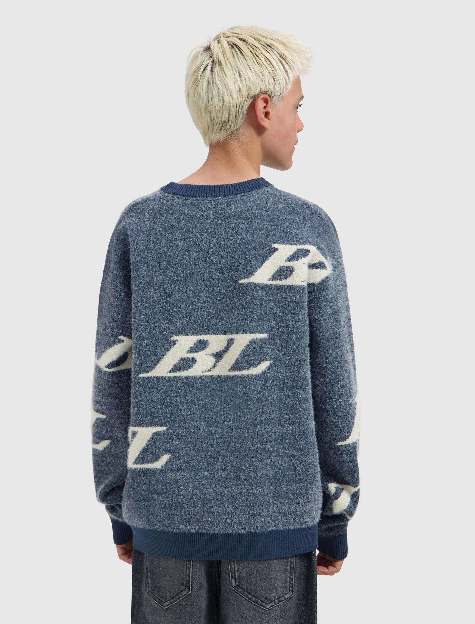 Ballin Multi-Monogram Crewneck Blue - Afbeelding 2