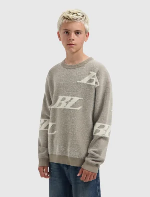 Ballin Multi-Monogram Crewneck Taupe