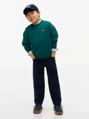 Tommy Hilfiger Flag Logo Crew Neck Sweatshirt Green