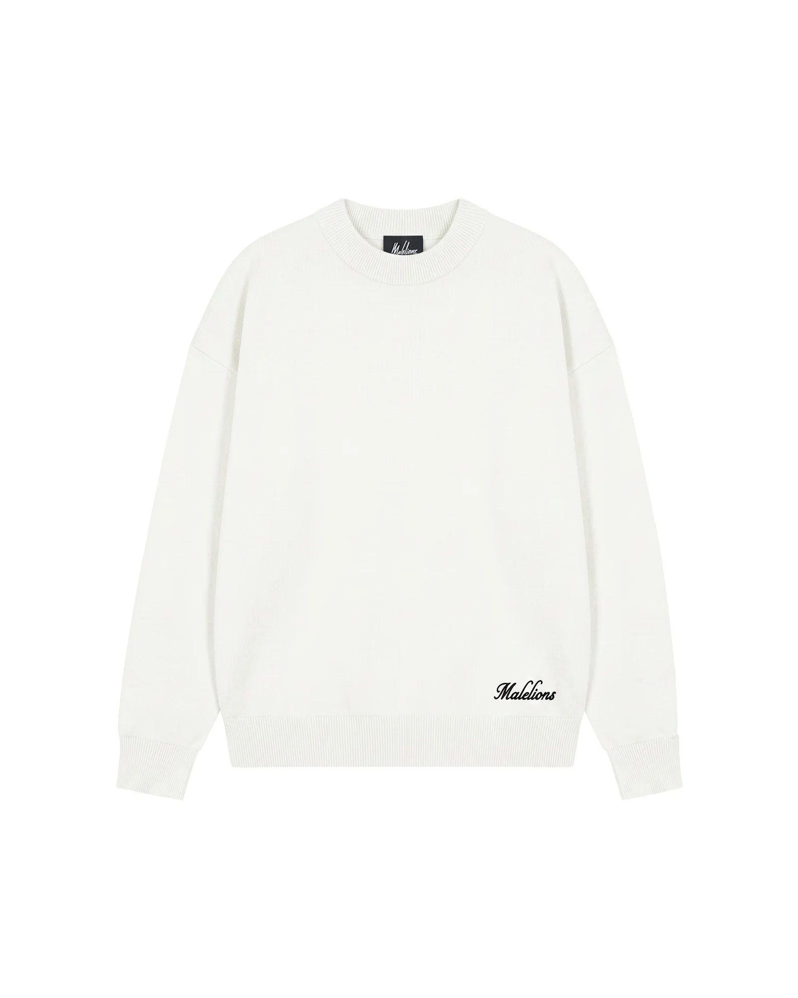 Malelions Knitted Script Sweater