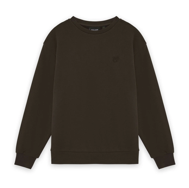 Lyle & Scott heavy weight drop shoulder Sweater Ebony